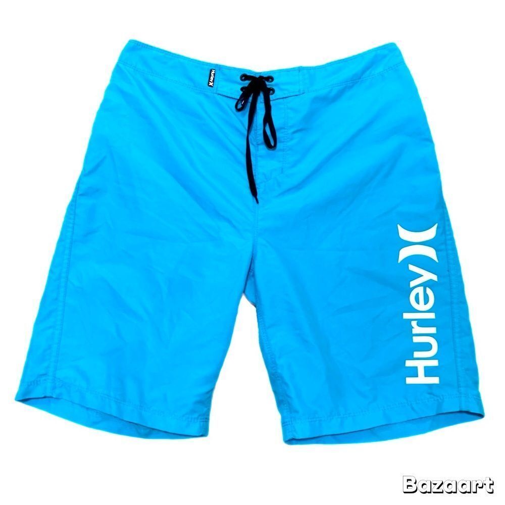 HURLEY Board Shorts Men’s Sz 30 Blue Pocket.